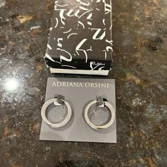 Women’s Adriana Orsini hoop earrings - Picture 6 of 6